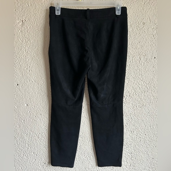 Aritzia Babaton Black Faux Suede Cropped Pant Womens Size 2 - Picture 3 of 5